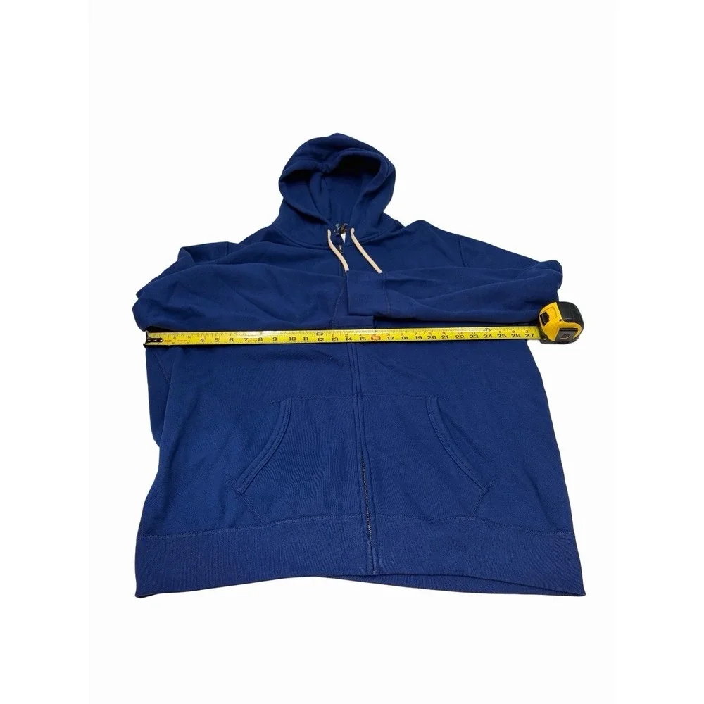 Polo Ralph Lauren Men's Royal Blue Solid Fleece Lined Full Zip Hoodie XXL